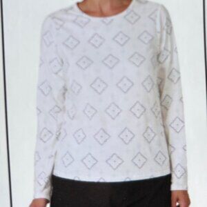 Hang Ten Women's Sun Tee long Sleeve White size 2XL